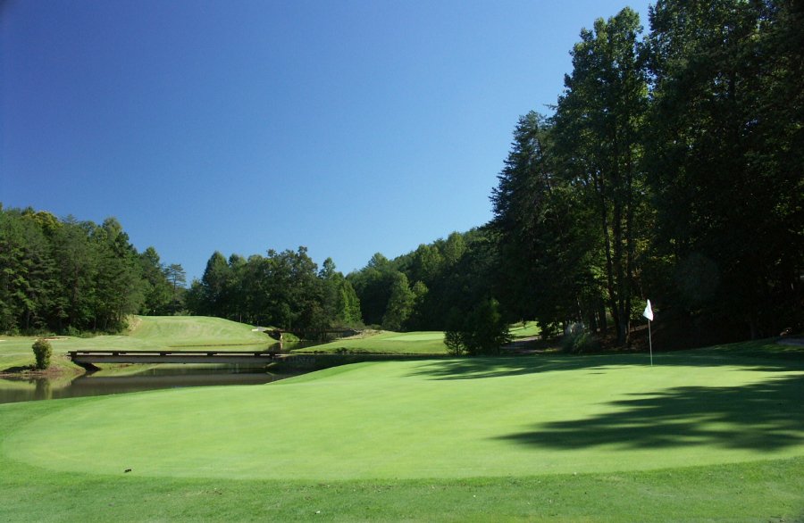 Beau-terrain-de-golf-en-Caroline-du-Nord-États-Unis
